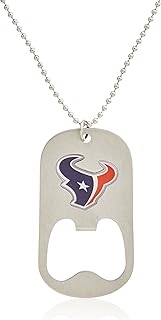 Houston Texans Dog Tag Necklace with bottle opener