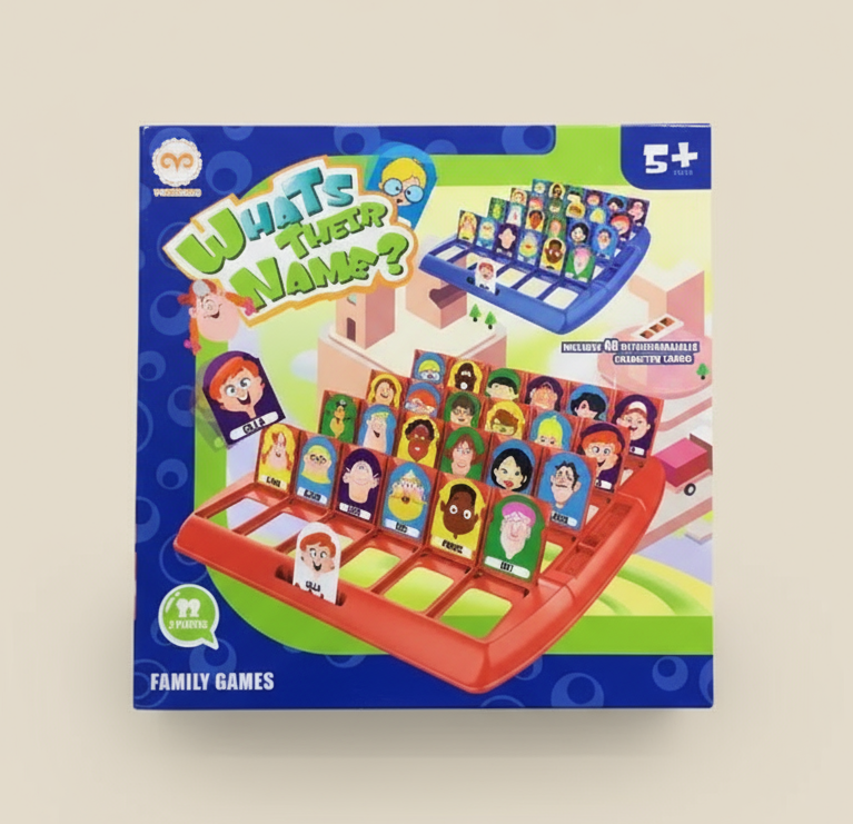 What’s Their Name? Guessing Board Game for Kids