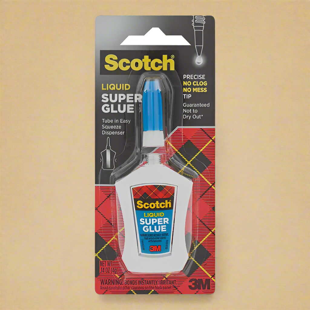 3M Scotch™ 0.07 oz. Liquid Super Glue 7000047659 - 2/Pack and 3M Scotch™ 0.14 oz. Liquid Super Glue with Precision Applicator