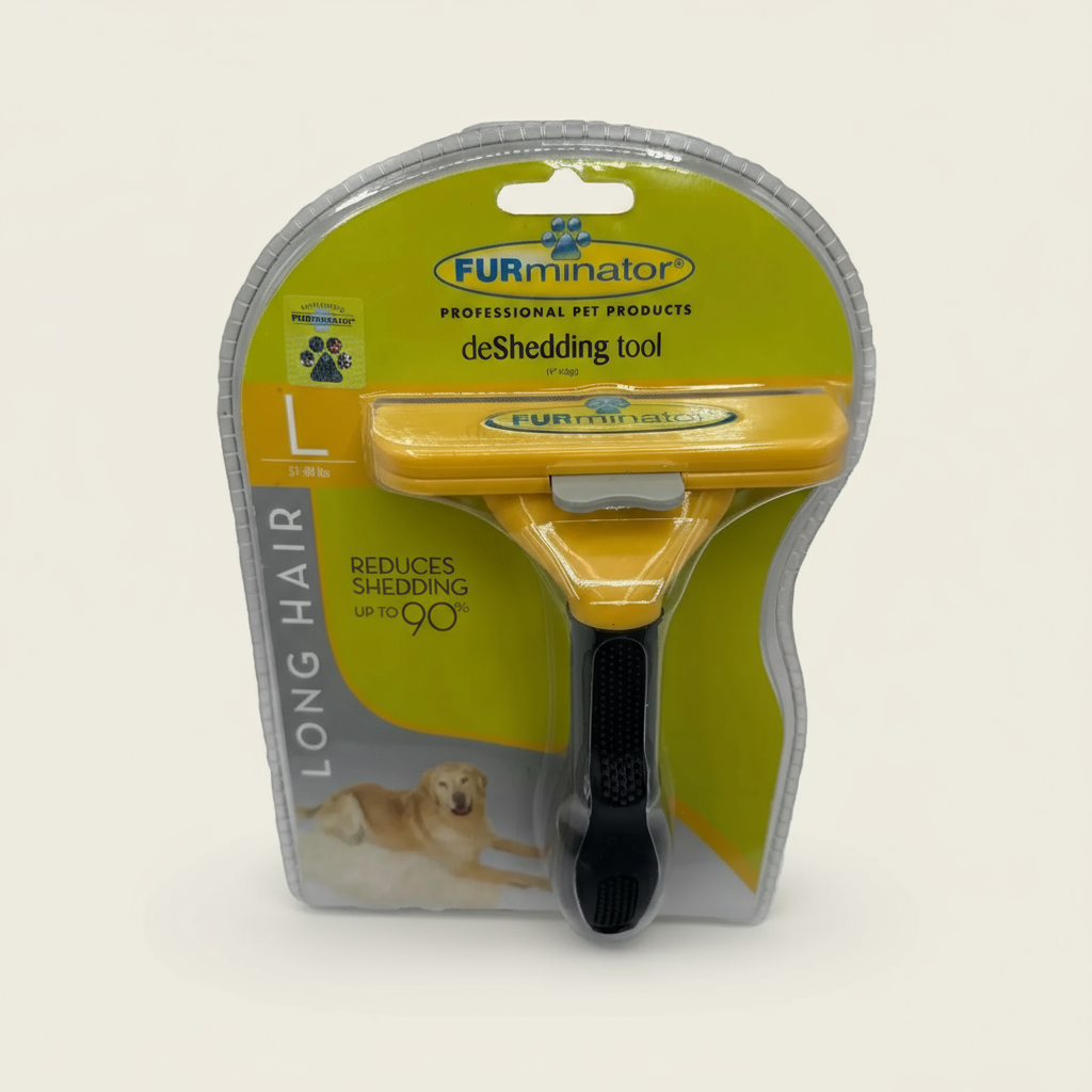 FURminator deShedding Tool for Large Dogs with Long Hair (51–90 lbs)