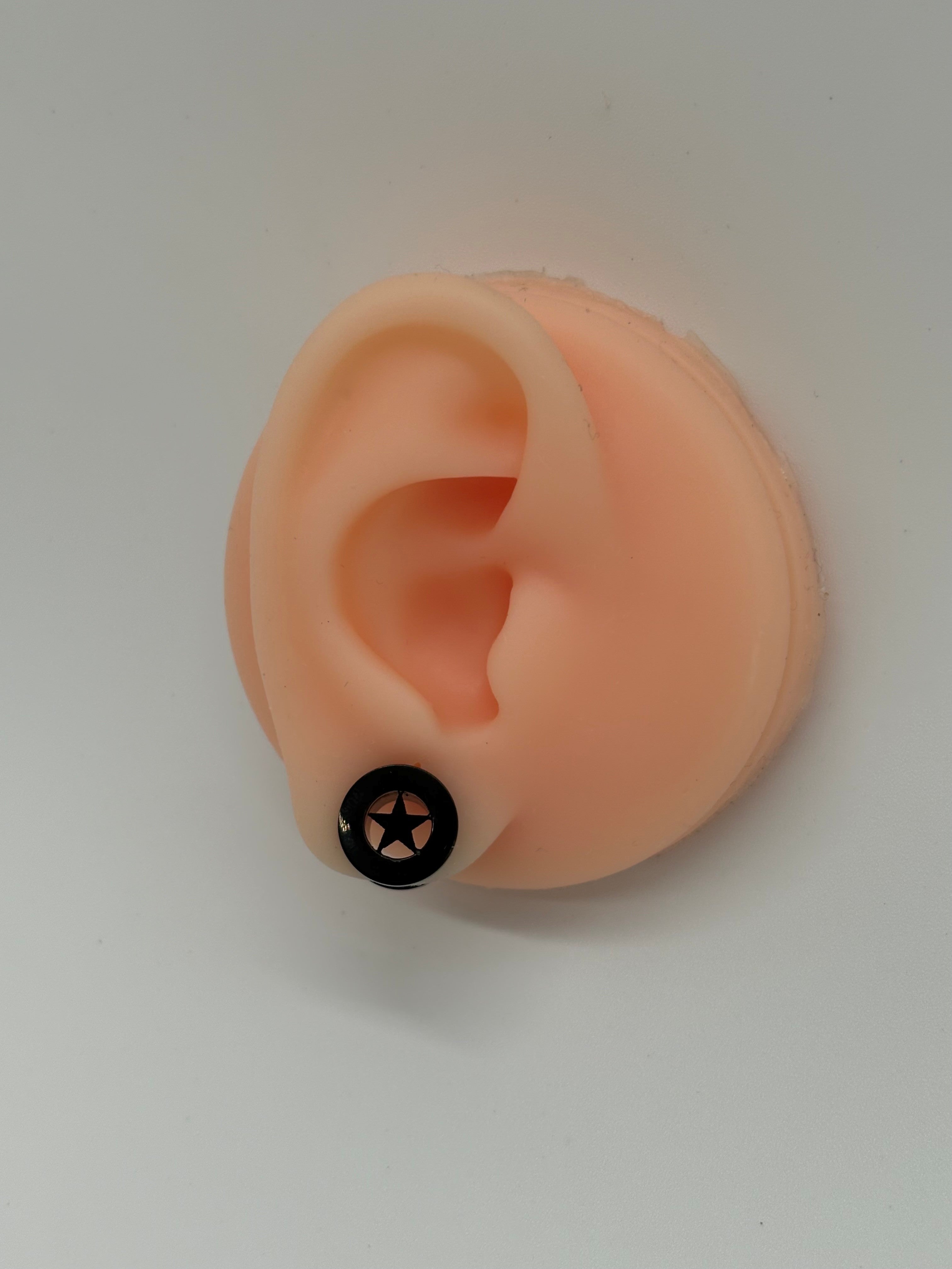 Star Design Stainless Steel Ear Plugs – Random Colors