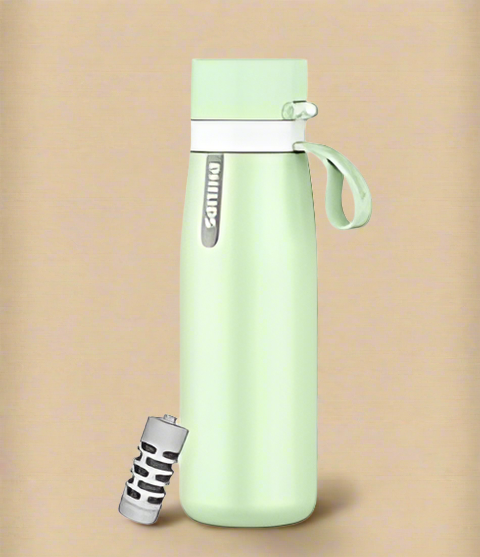 Philips GoZero Everyday Insulated Stainless Steel Water Bottle with Filter – 18.6 oz