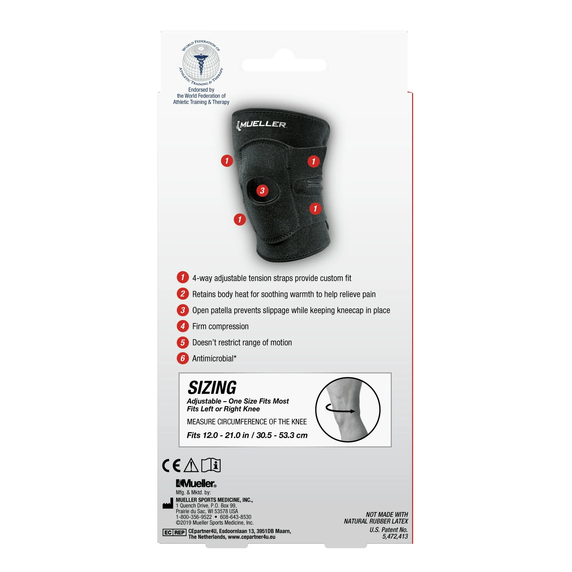 Mueller Hybrid Wraparound Knee support