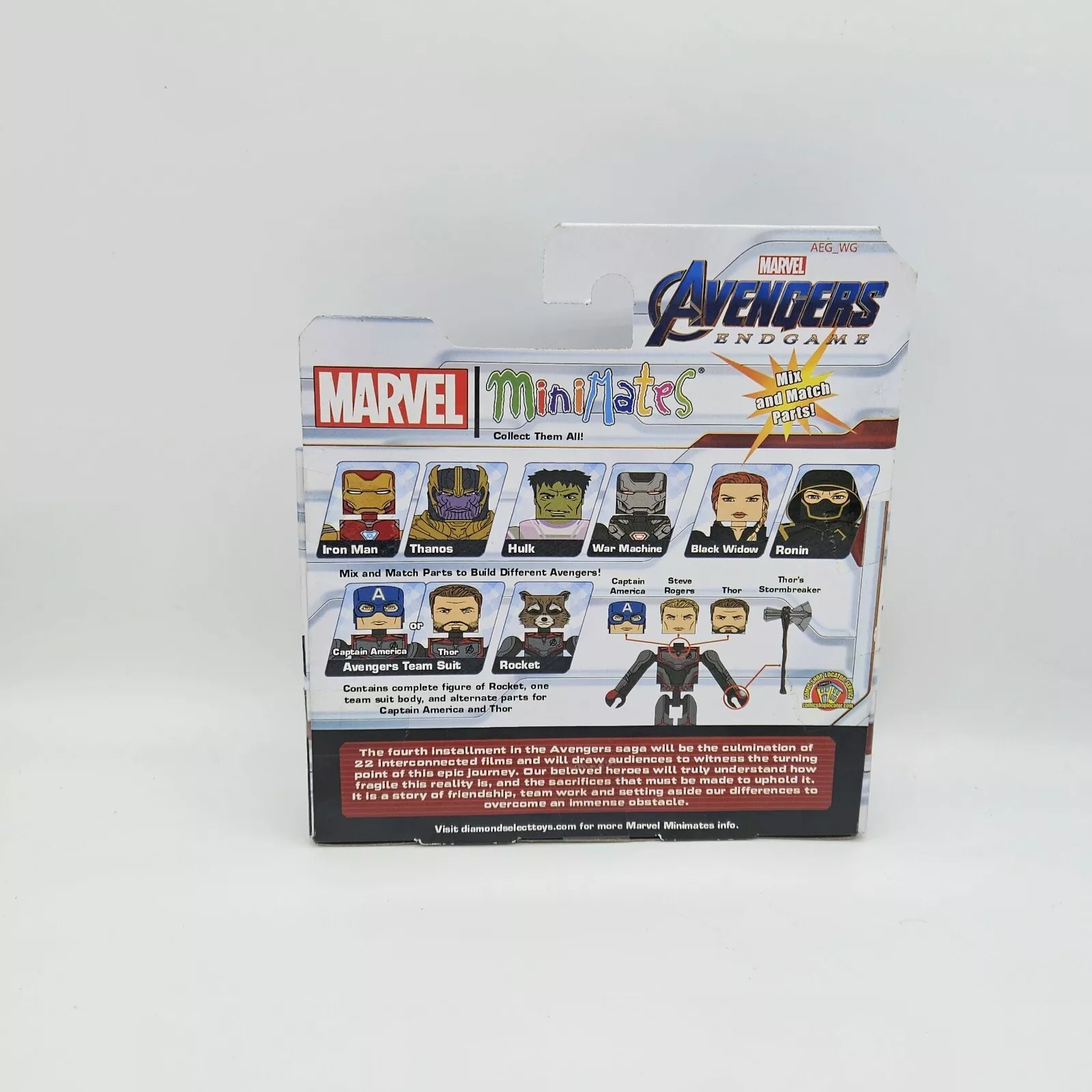 MINIMATES AVENGERS ENDGAME TEAM SUIT CAPTAIN AMERICA & ROCKET