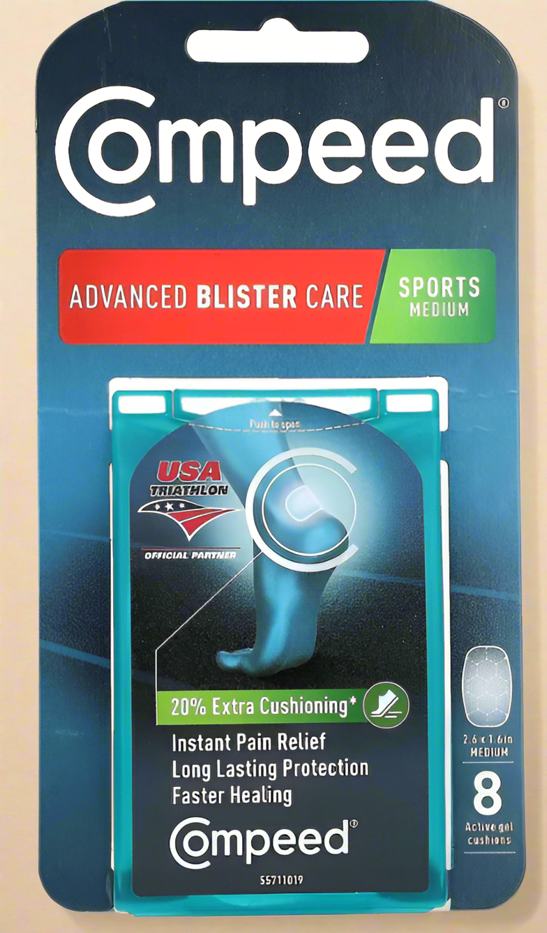 Compeed® Advanced Blister Care – Sports Medium (8 Active Gel Cushions)