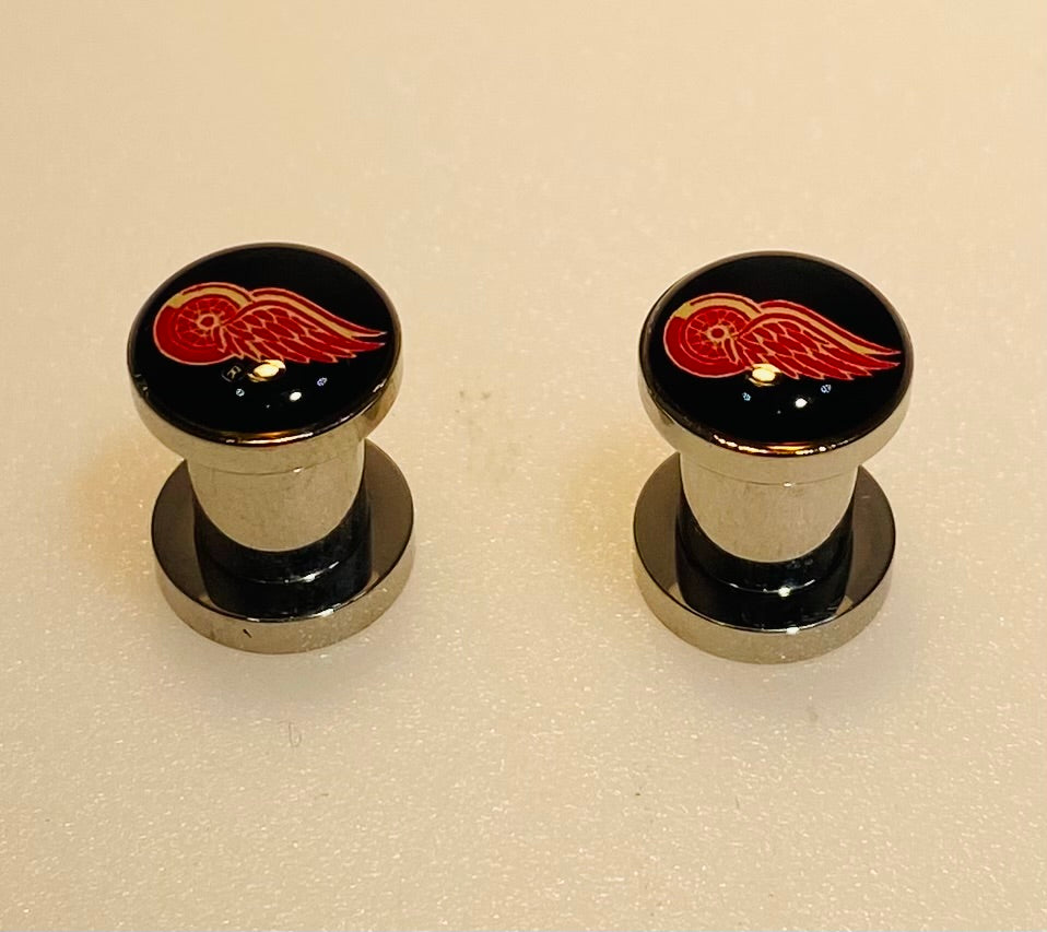 Detroit Red Wings Ear Plug 2G Stainless Steel