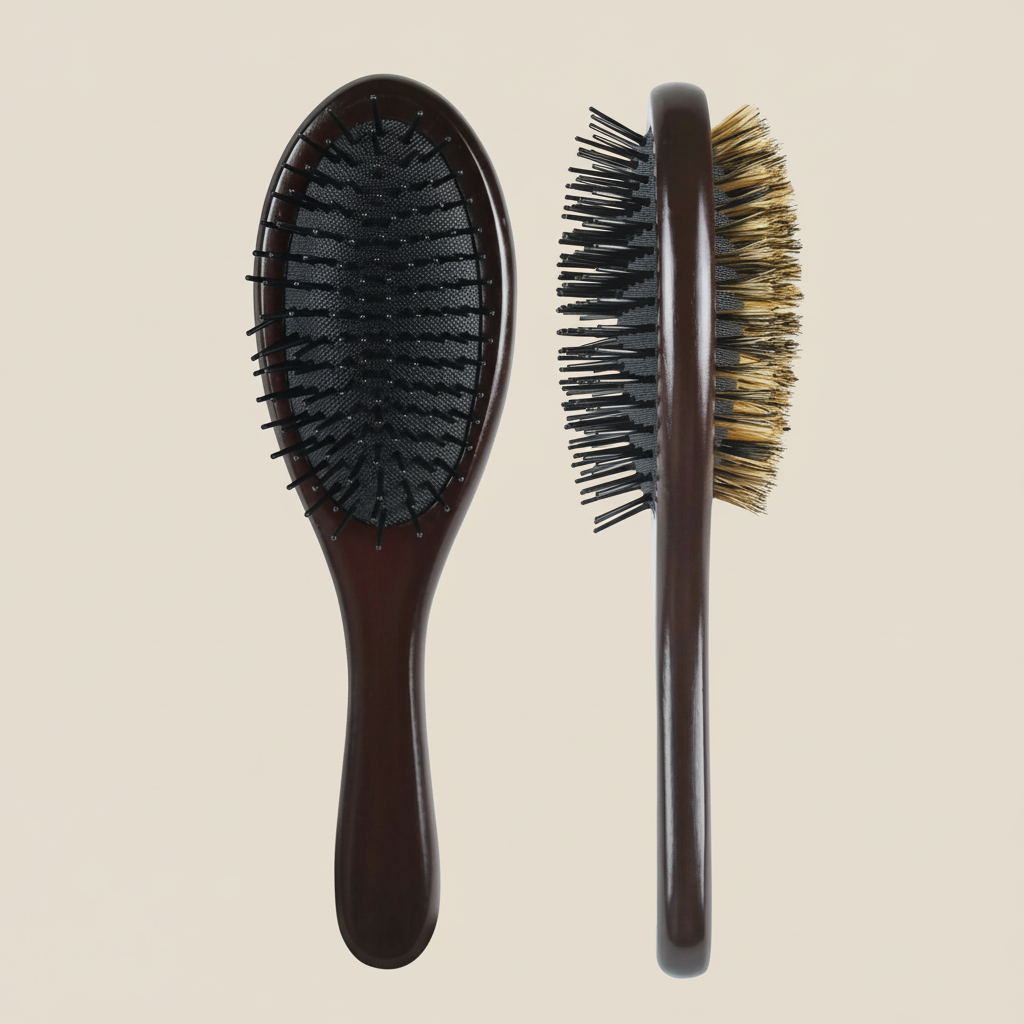 Evolve Deep Dual Detangle & Smooth Oval Paddle Hair Brush, 1 EA