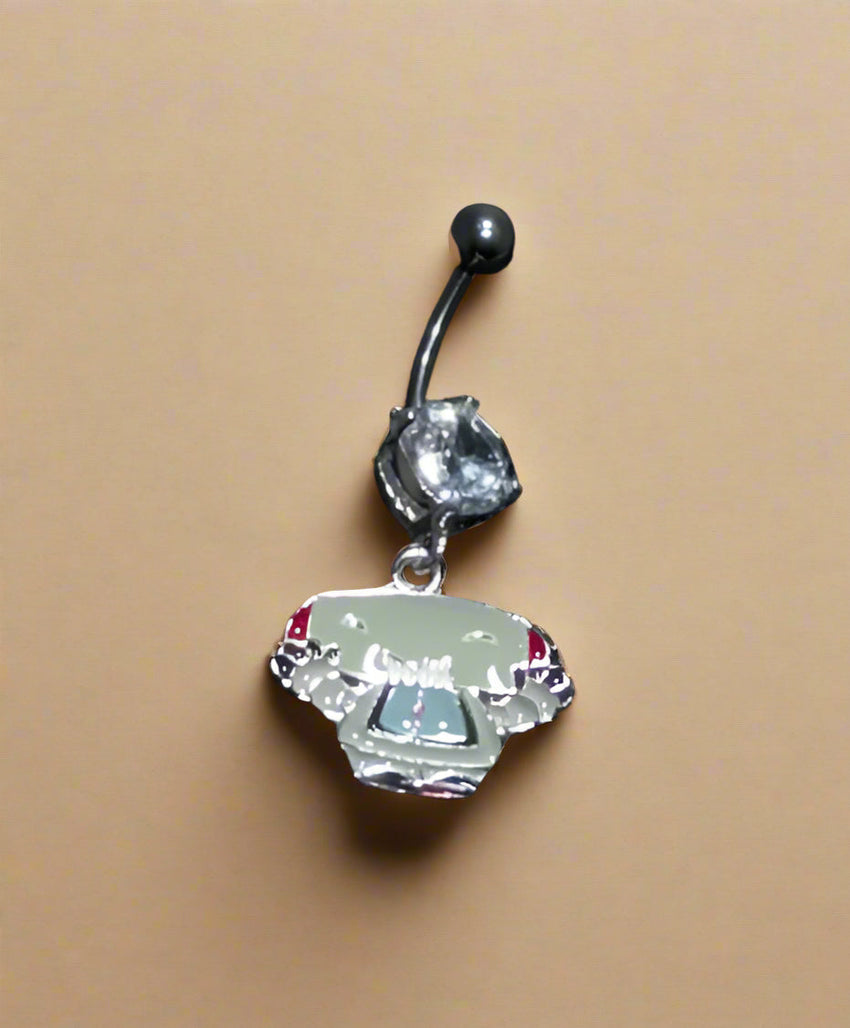 Little Monster Belly Ring – HUA Q Sweetheart Cartoon with CZ Gem