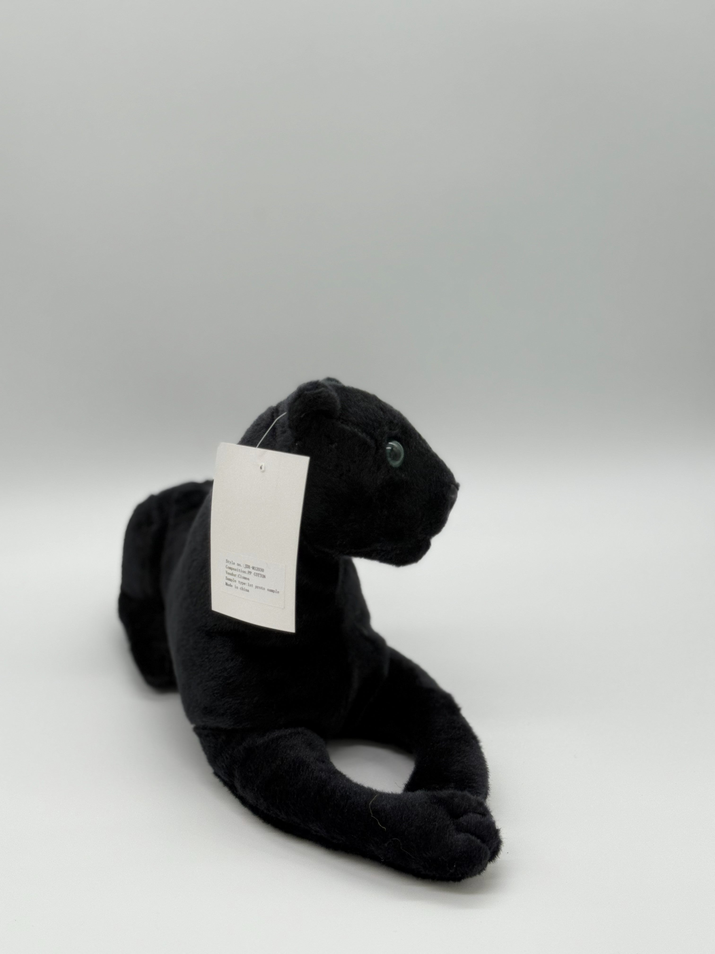 Soft Plush Black Panther Stuffed Animal Toy – Medium Size (10" to 14")