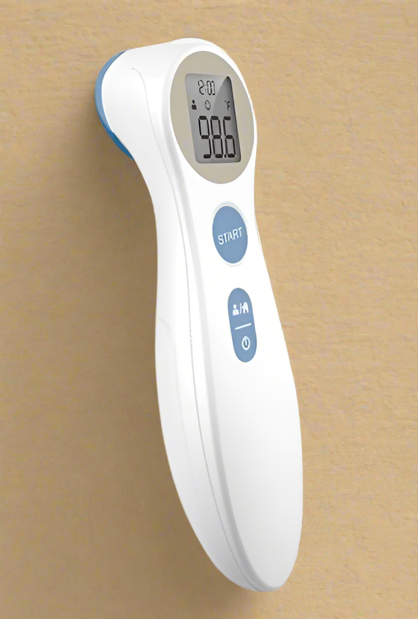 Digital Forehead Thermometer – Infrared Contactless Body Temperature Reader (White)