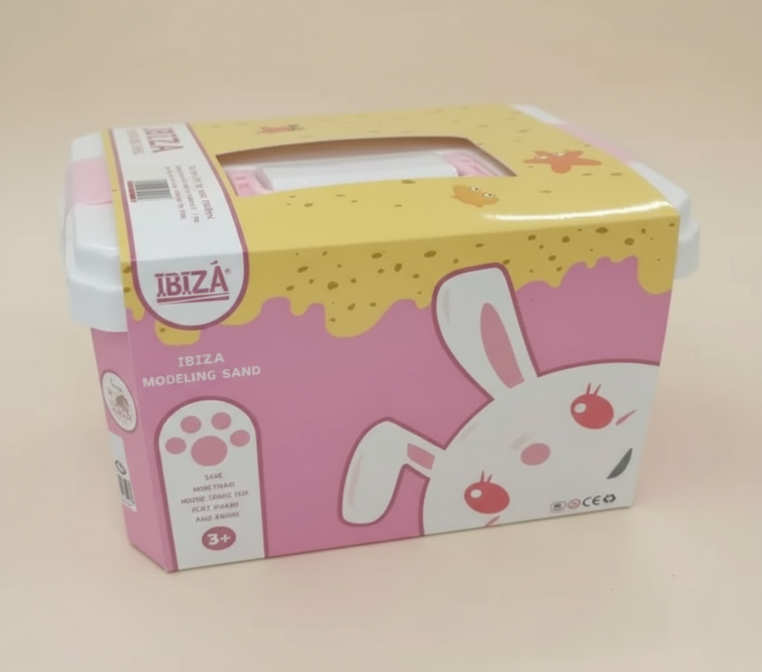 IBIZA 1kg Rabbit Box Magic Play Sand Set with Molds