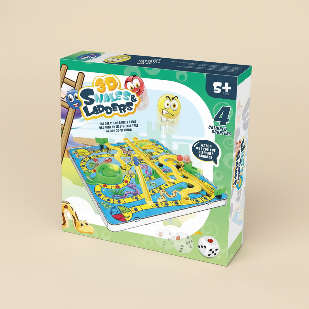 Snakes and Ladders Traditional Family Board Game