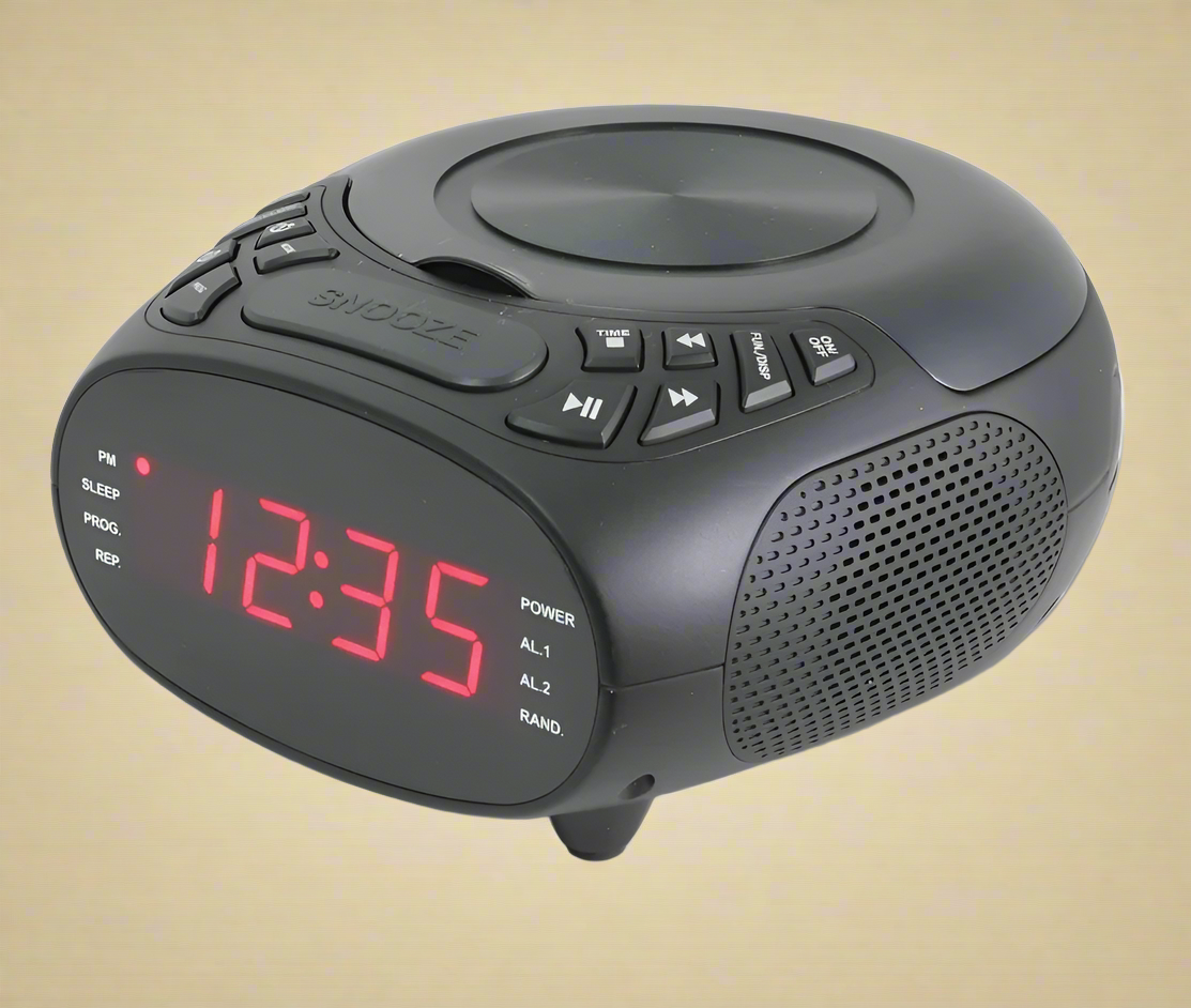 GPX Dual Alarm CD Clock Radio (CC318B)