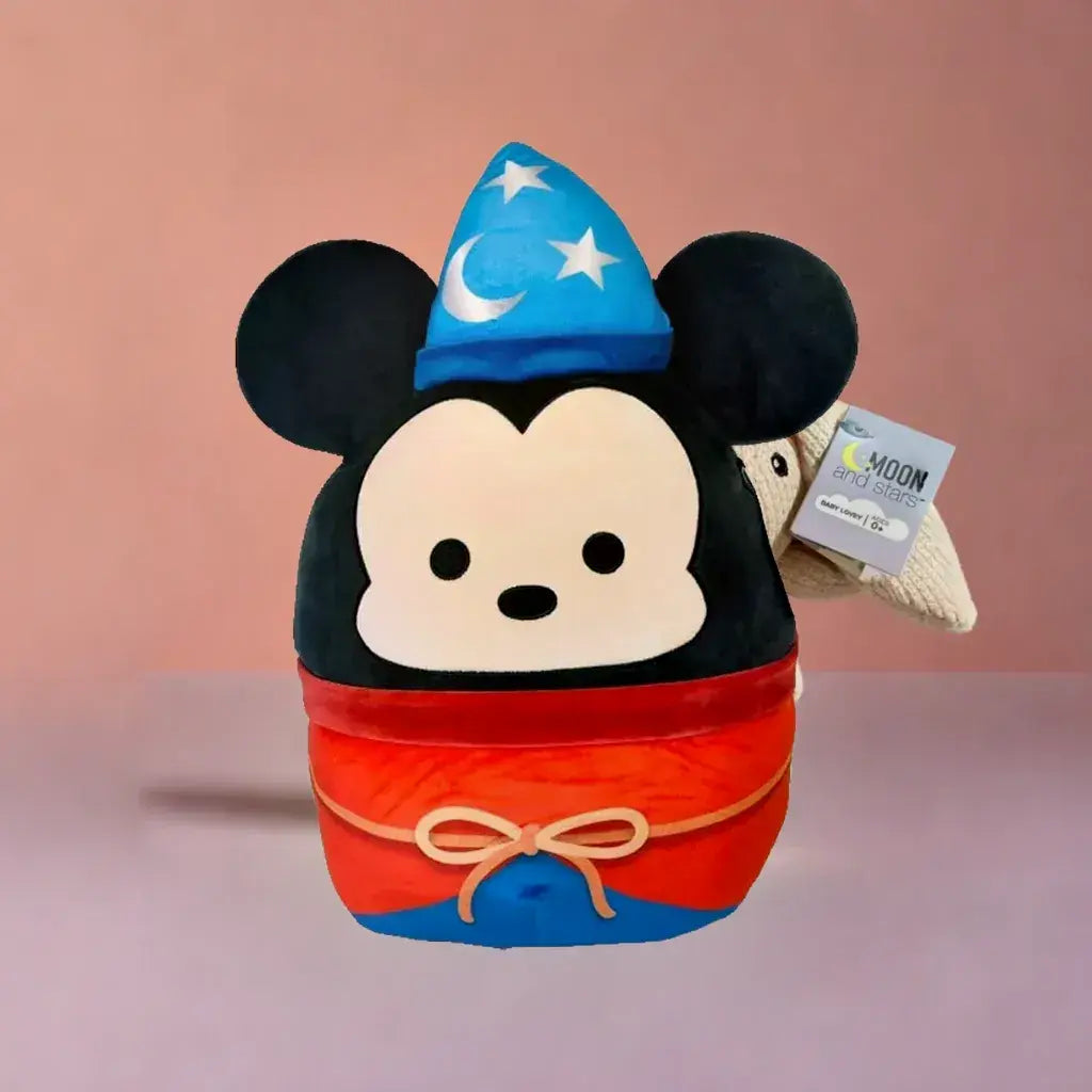 Squishmallow Official Kellytoy Disney Characters Squishy Soft Stuffed Plush Toy Animal (5 Inch, Mickey Mouse (Sorcerer))