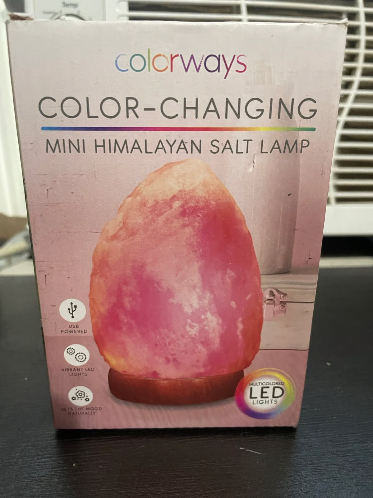 Colorways Color-Changing Mini Himalayan Salt Lamp