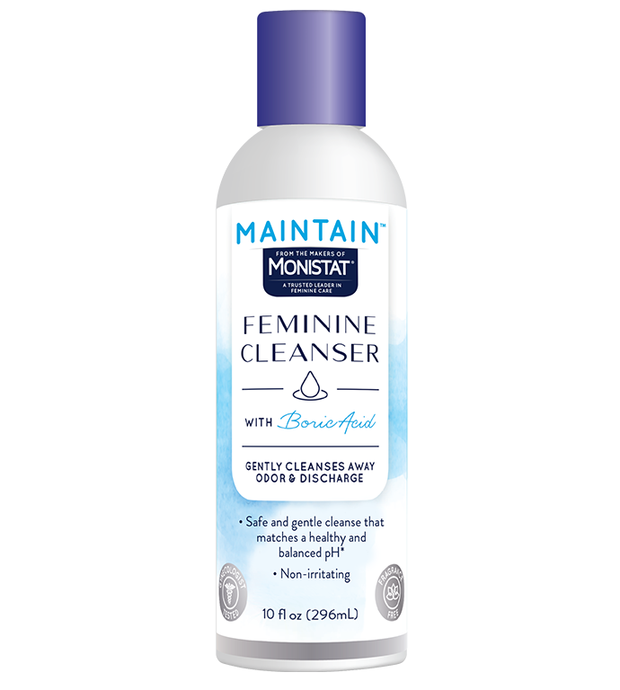 Monistat Maintain Feminine Cleanser with Boric Acid – 10 oz