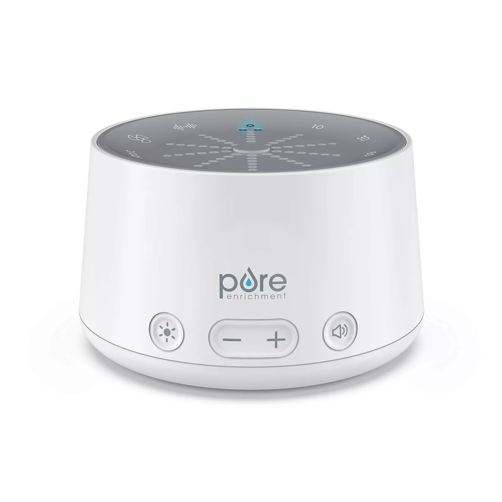 Pure Enrichment Doze Sound Machine and Sleep Light - 6 Soothing Sounds, Relaxing Pulse Light, Auto Sleep Timer, and Built-in USB Charger - All-Natural Sleep and Stress Reliever