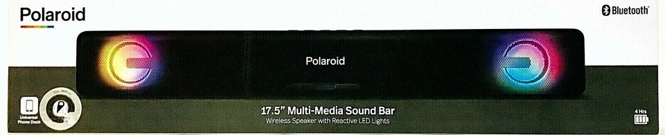 Polaroid Bluetooth 17.5" Multi-Media Sound Bar