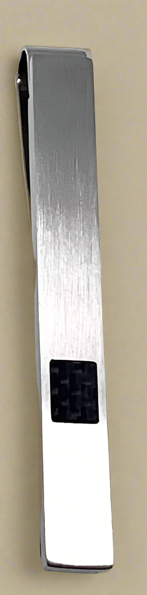 Minimalist Polished Steel Money Clip with Sleek Curve